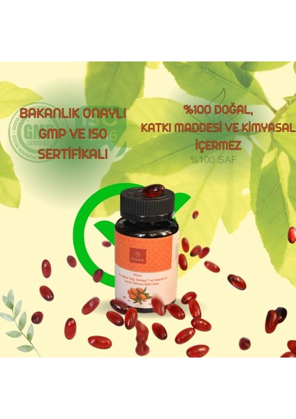 2 Adet Kır Iğdesi Omega 7 500 Mg 60 Kapsül