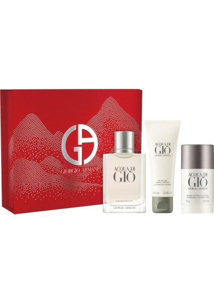 Acqua Di Gio Edt 100 ml + Shower Gel 75 ml + Deostick 75 ml