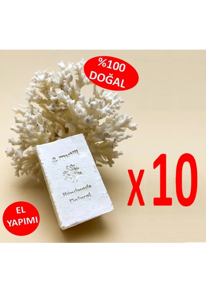 Doğal El Yapımı Saf Zeytinyağı Sabunu (10 Adet)