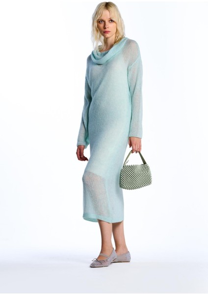 Mint Transparan Elbise modelleri