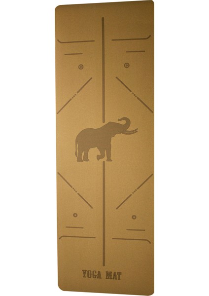 Tpe Yoga Matı Mantar Kaplama 61x183 cm 5 mm Ergonomik Tasarım ve Çanta Hediyeli