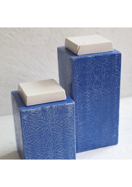 Dea'rt Istanbul Mavi Beyaz Ikili Kare Küp fiyatları