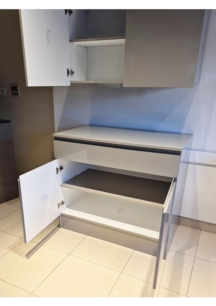 Ege 100 cm J Kulp Mdf Çok Amaçlı Mutfak Dolabı