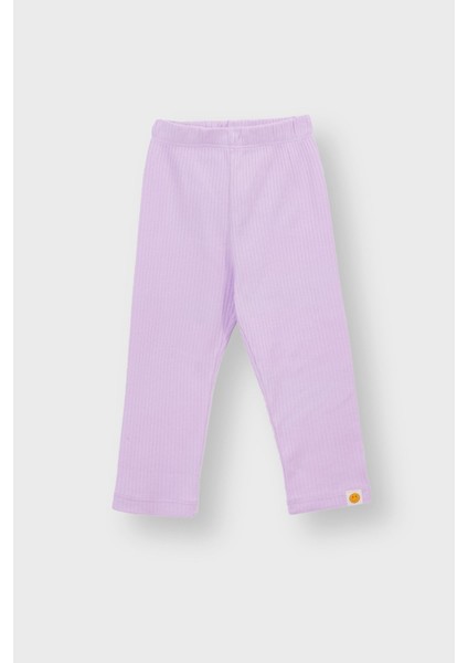 Basic Fitilli Interlok Kumaş %100 Pamuk 1-5 Yaş Lila Bebek Pijama Takımı modelleri
