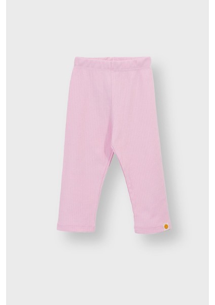 Basic Fitilli Interlok Kumaş %100 Pamuk 1-5 Yaş Pudra Bebek Pijama Takımı modelleri