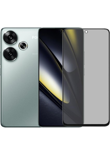 Xiaomi F6 Gizli Hayalet Ekran Koruyucu Temperli Cam Yandan Gözükmez