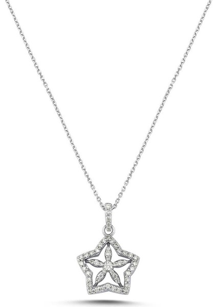0,24 Karat Yıldız Pırlanta Kolye