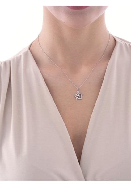 0,24 Karat Yıldız Pırlanta Kolye fiyatları