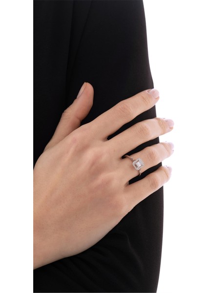 0,17 Karat Baget Pırlanta Yüzük modelleri