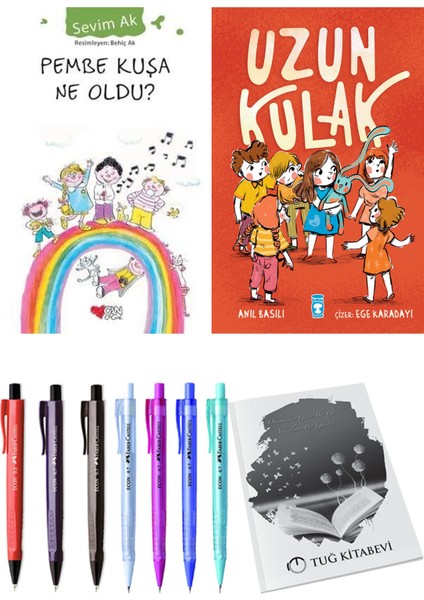 Uzun Kulak ve Pembe Kuşa Ne Oldu? 2'li Set - Kalem