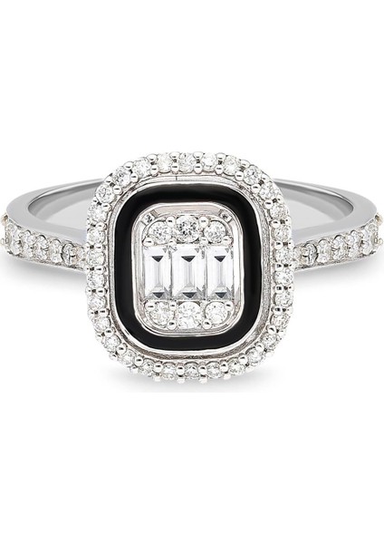 0,53 Karat Baget Pırlanta Yüzük