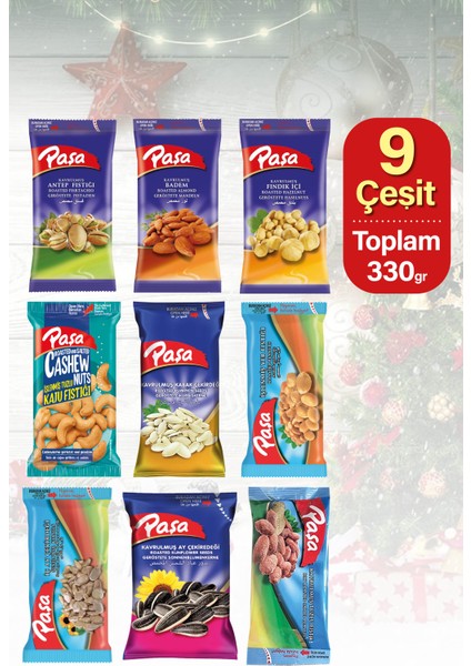 Paşa Kuruyemiş Lezzeti Keşfet 330 gr - 9 Paket