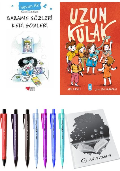 Uzun Kulak ve Babamın Gözleri Kedi Gözleri 2'li Set - Kalem