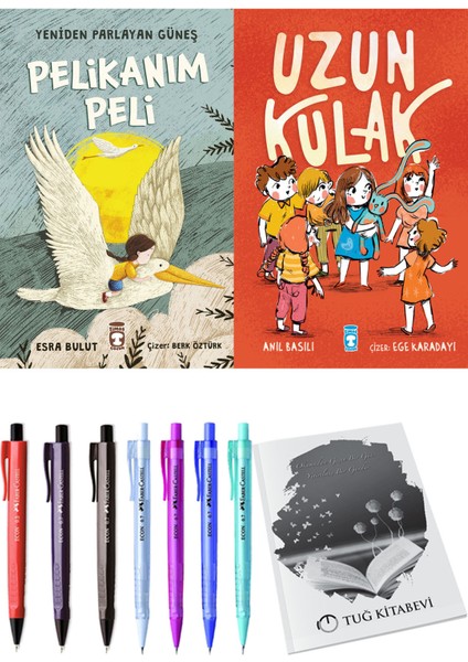 Uzun Kulak ve Yeniden Parlayan Güneş Pelikanım Peli 2'li Set - Kalem