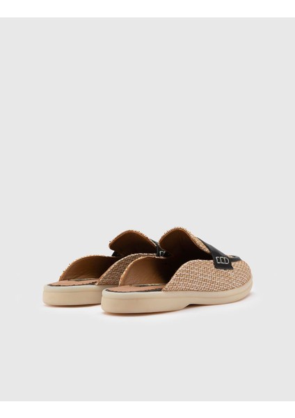 Kerttu Deri Keten Kadın Siyah Terlik indirimleri