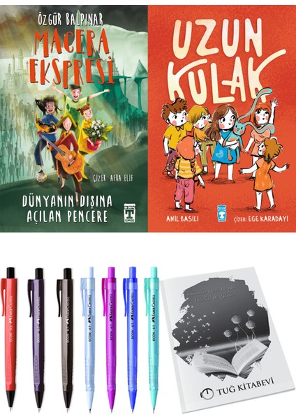 Uzun Kulak ve Gelecek Ekspresi Dünyanın Dışına Açılan Pencere 2'li Set - Kalem