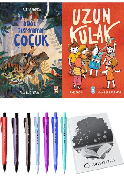 Uzun Kulak ve Göğe Tırmanan Çocuk 2'li Set - Kalem