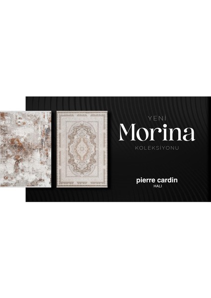 Morina LH03A Krem Gri Akrilik Yumuşak Dokulu Eskitme Desen Halı