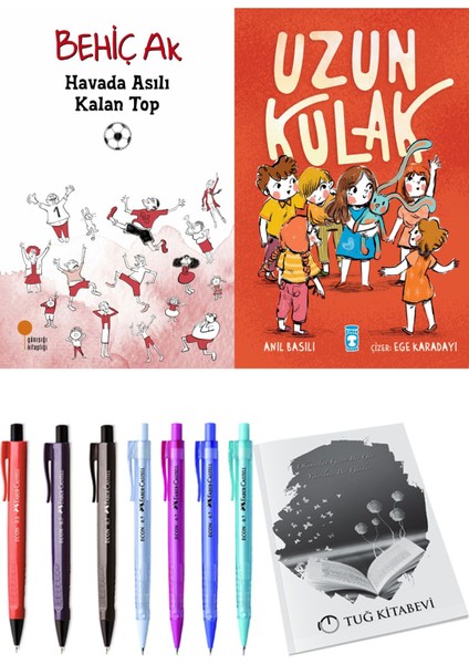 Uzun Kulak ve Havada Asılı Kalan Top 2'li Set - Kalem