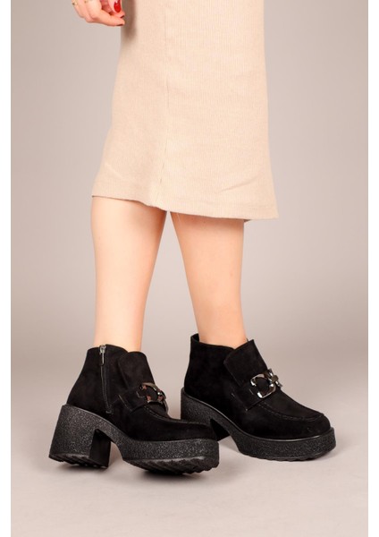 SABİNE Gizli Lastik Tokalı Bootie SİYAH