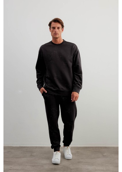 Erkek Pamuklu Üç Iplik Sweatshirt Pantolon Takım