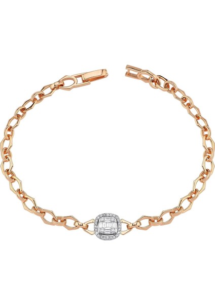 0,22 Karat Baget Pırlanta Bileklik