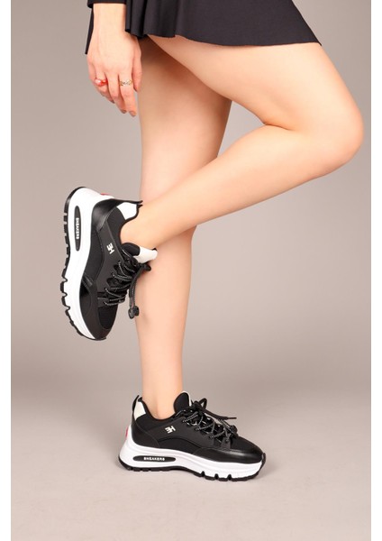 SOPHIE Bağcıklı Sneakers SİYAH indirimleri