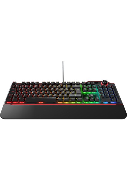 Hydra R6 Full Color RGB LED Gaming Pro Blue Switch Aluminyum Kaplama Multimedia Mekanik Klavye