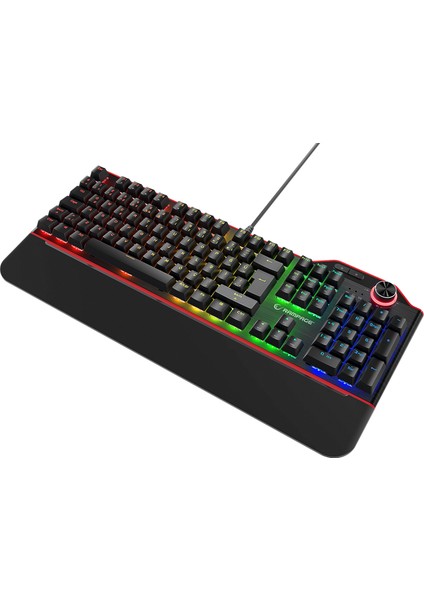 Hydra R6 Full Color RGB LED Gaming Pro Blue Switch Aluminyum Kaplama Multimedia Mekanik Klavye