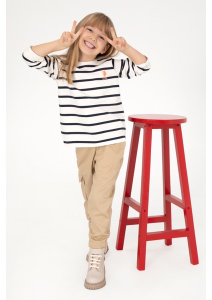 Kız Çocuk Krem Sweatshirt 50296376-VR071