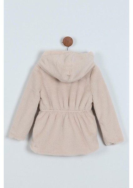Peluş Astarlı Kız Çocuk Kapüşonlu hırka - Bej fiyatları