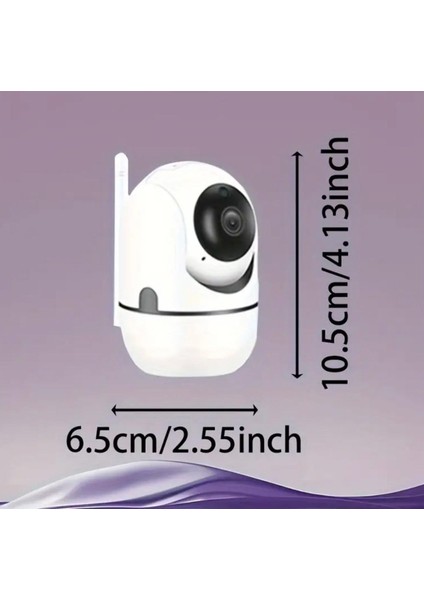 HD1080P Kablosuz Wifi Ev Güvenlik Kamerası Tam Renkli Gece Görüşü, Iki Yönlü Ses, Hareket Algılama