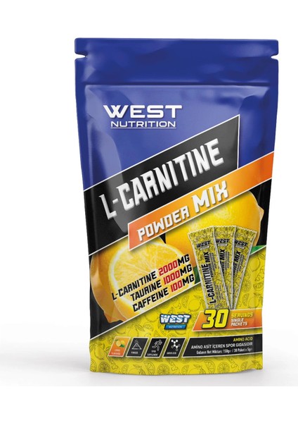 L-Karnitin Taurin 30 Saşe Limon Aromalı