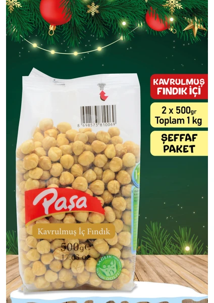 Paşa Kuruyemiş Kavrulmuş Fındık Içi 500 gr x 2 Adet (Toplam 1 Kg)