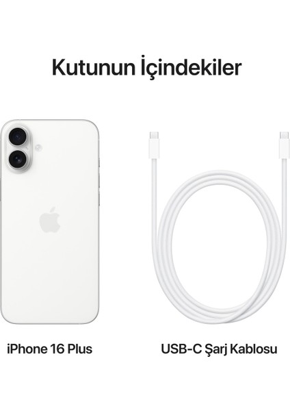 iPhone 16 Plus 256GB Beyaz Sıfırdan Farksız Ürün