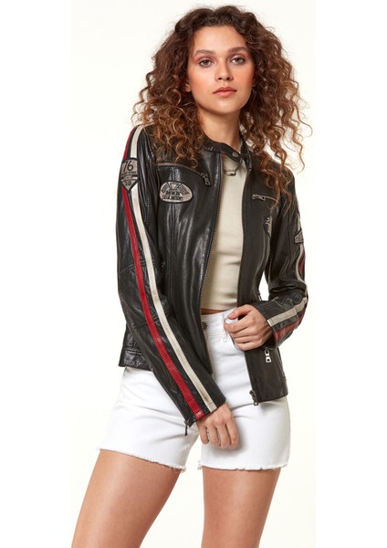 Ladyracer Kadın Deri Ceket