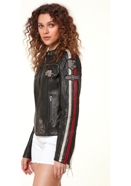 Ladyracer Kadın Deri Ceket