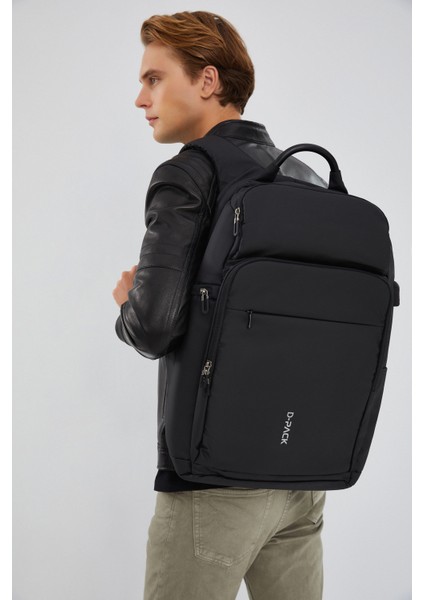 Erkek D-Pack Kumaş Sırt Çantası