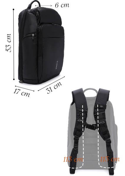 Erkek D-Pack Kumaş Sırt Çantası