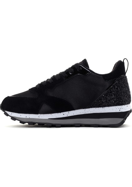 Kadın Siyah Wen Kalın Tabanlı Taşlı Sneaker G03G100007 fiyatları