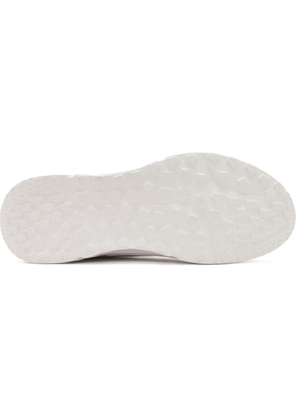 Erkek Beyaz Bağcıklı Deri Sneaker