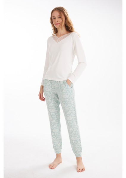 L40314W Adrian Kadın Pijama Takımı