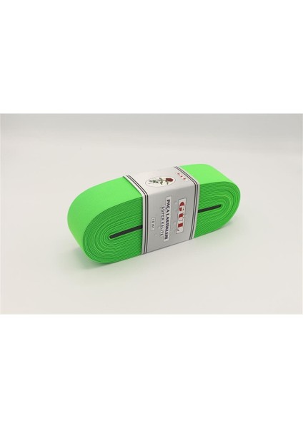 Renkli Lastik 5 cm - 10 mt Neon Yeşil