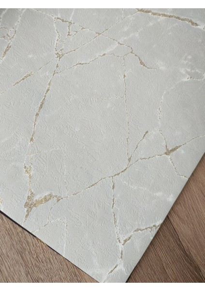 Mermer Desenli Kabartmalı Hava Alabilen Silinebilir Sade Duvar Kağıdı 5 M ² fırsatları