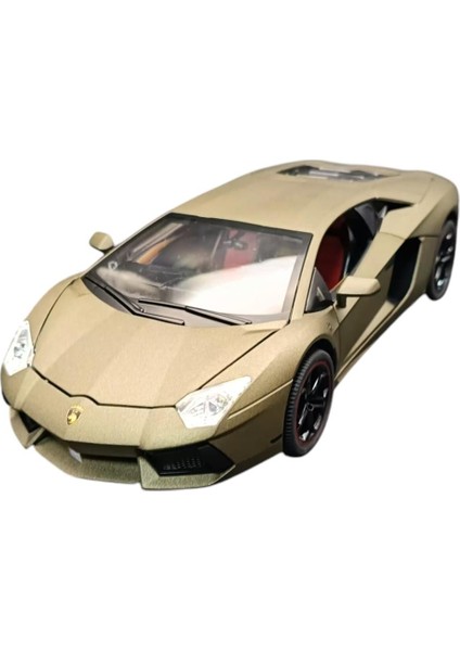 Metal Model Araba Lamborghini 5515,1:18 Ölçekli Kapılar Bagaj Kaput Açılır Sesli Işıklı Lamborghini