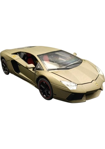 Metal Model Araba Lamborghini 5515,1:18 Ölçekli Kapılar Bagaj Kaput Açılır Sesli Işıklı Lamborghini