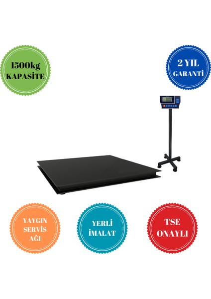 F34-120X150-1500KG Platformlu Baskül