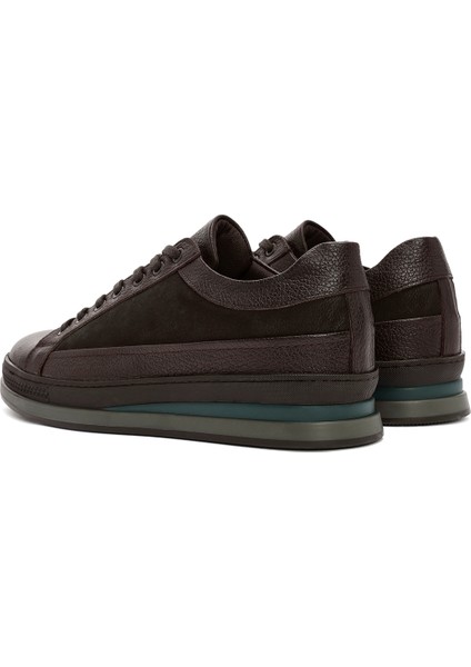 Erkek Kahverengi Bağcıklı Casual Sneaker 24WFD660014