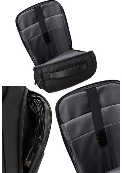 D-Pack Erkek Siyah Teknolojik Kumaş Sırt Çantası 24SBD30066F indirimleri