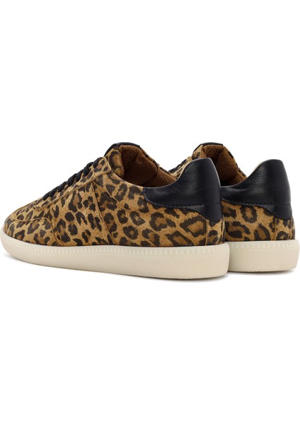 Kadın Taba Bağcıklı Süet Deri Sneaker 24WFD3709W2